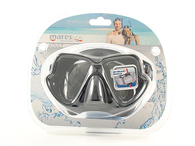 Maschera da sub in siliter per adulto zephir colore nero