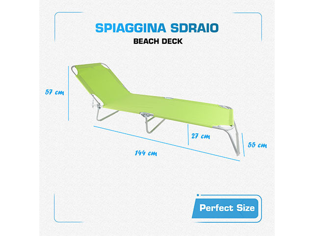 Lettino acciaio/oxford 188x55x24 w0015