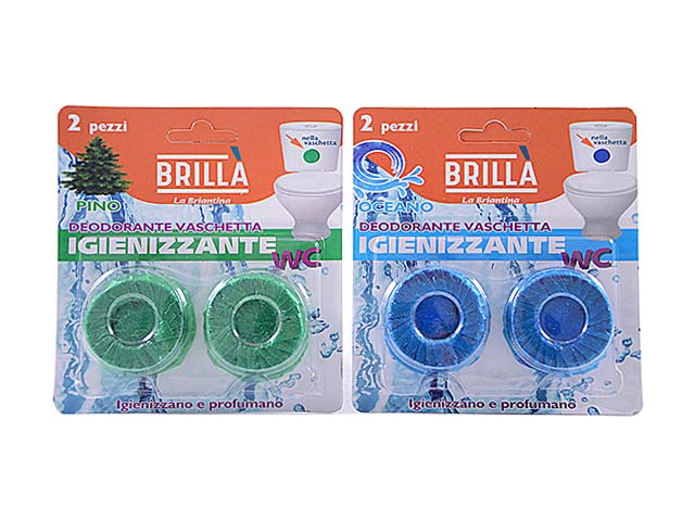 Deodorante vaschetta wc 2 pezzi deo04784a