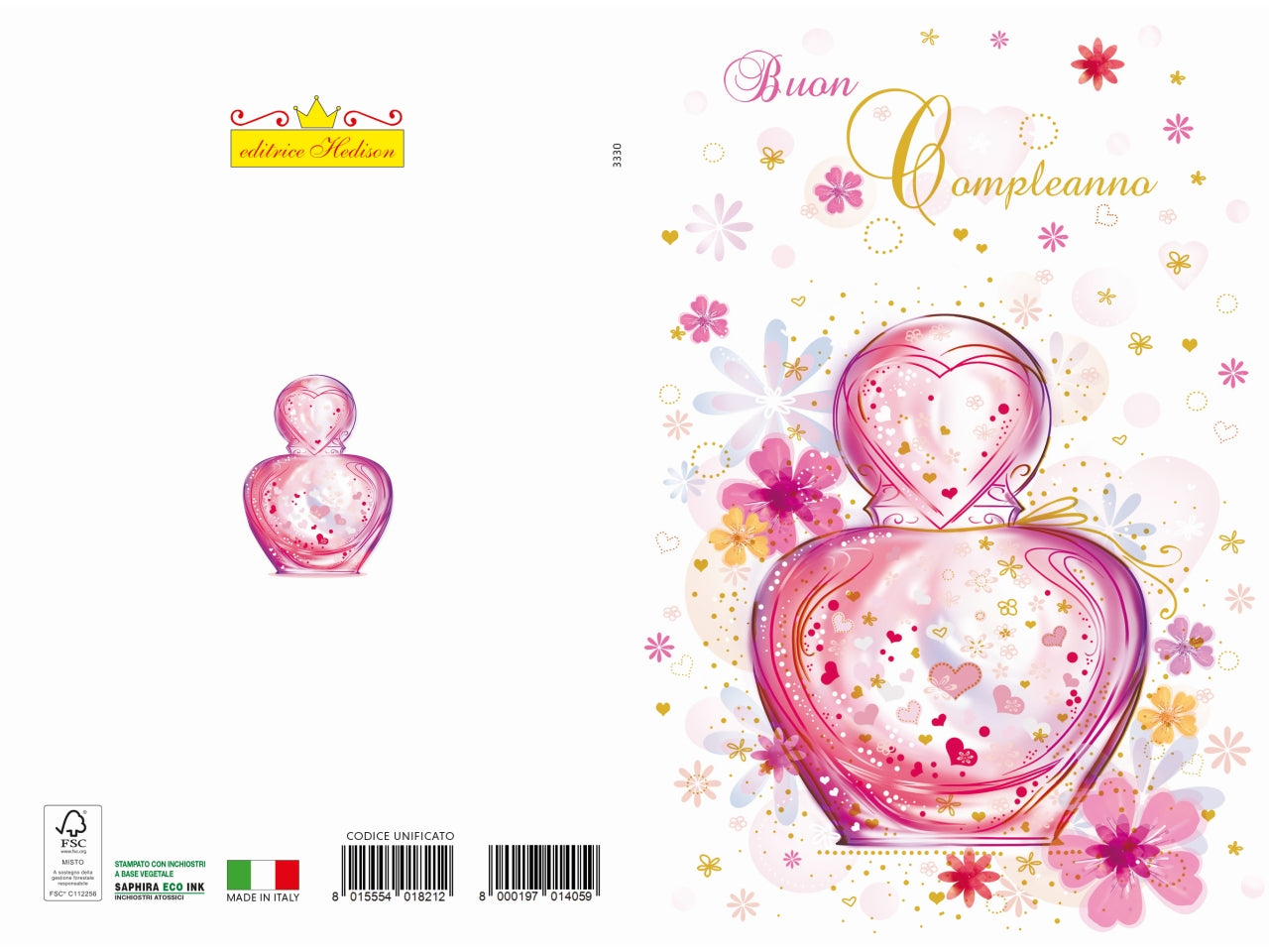 Biglietto auguri profumo donna