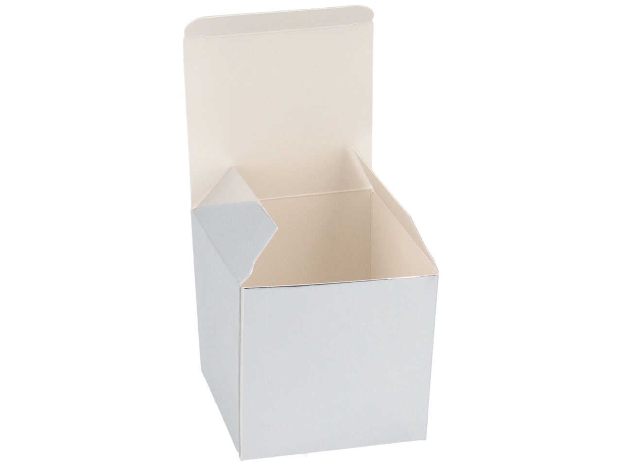 Scatola 6x6cm argento box35 argen