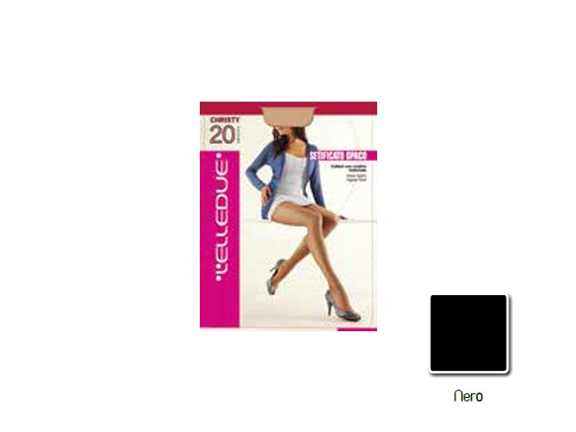 Collant christy 20 den tg4 nero ch2a