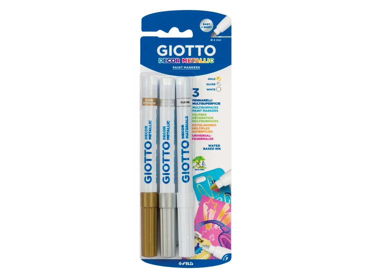Giotto decor pennarelli ad acqua 3pz