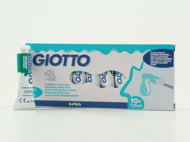 Tempera acrilica Giotto verde smeraldo 7.5 ml