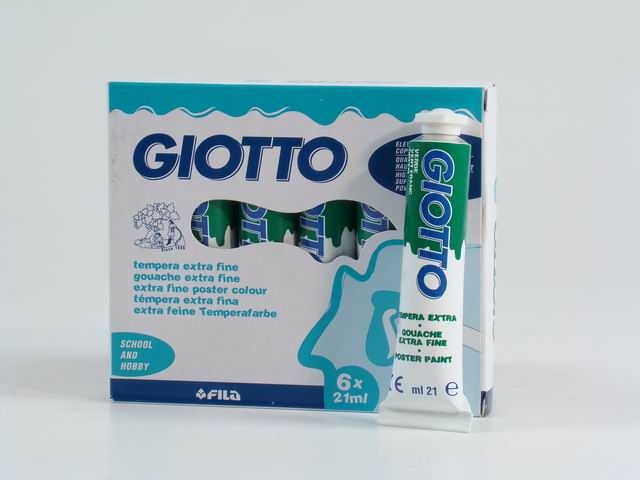 Tempera acrilica Giotto verde 21 ml