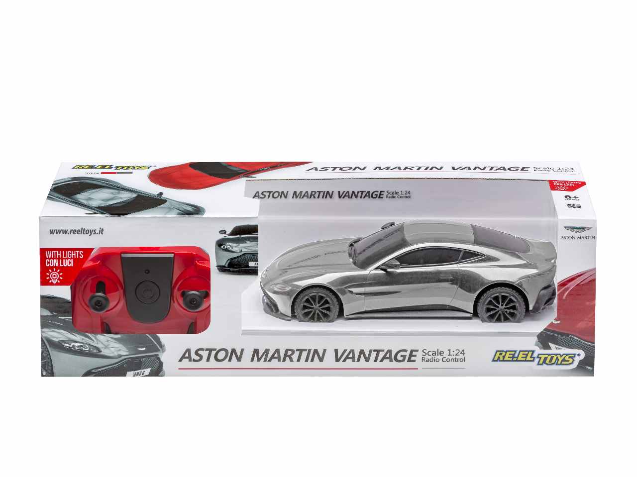 Auto radio comando 1:24 aston martin vantage 2.4 ghz