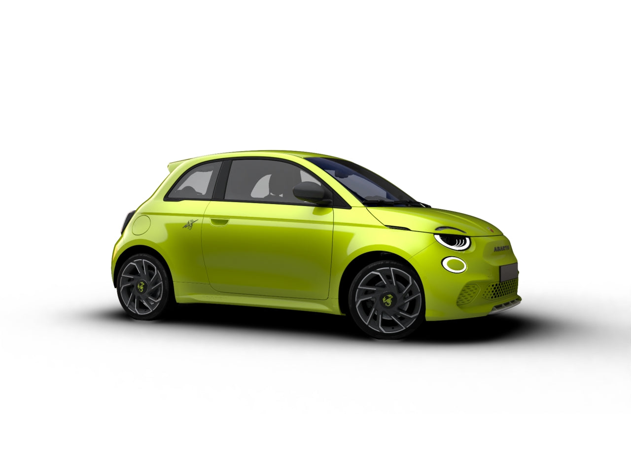 Auto abarth 500e in scala 1:24 2.4 ghz