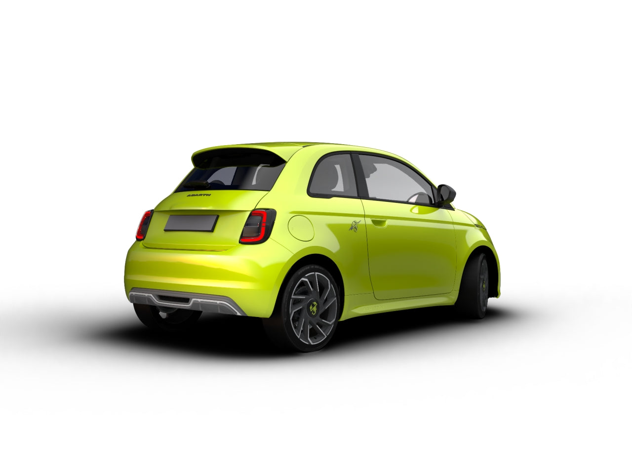Auto abarth 500e in scala 1:24 2.4 ghz