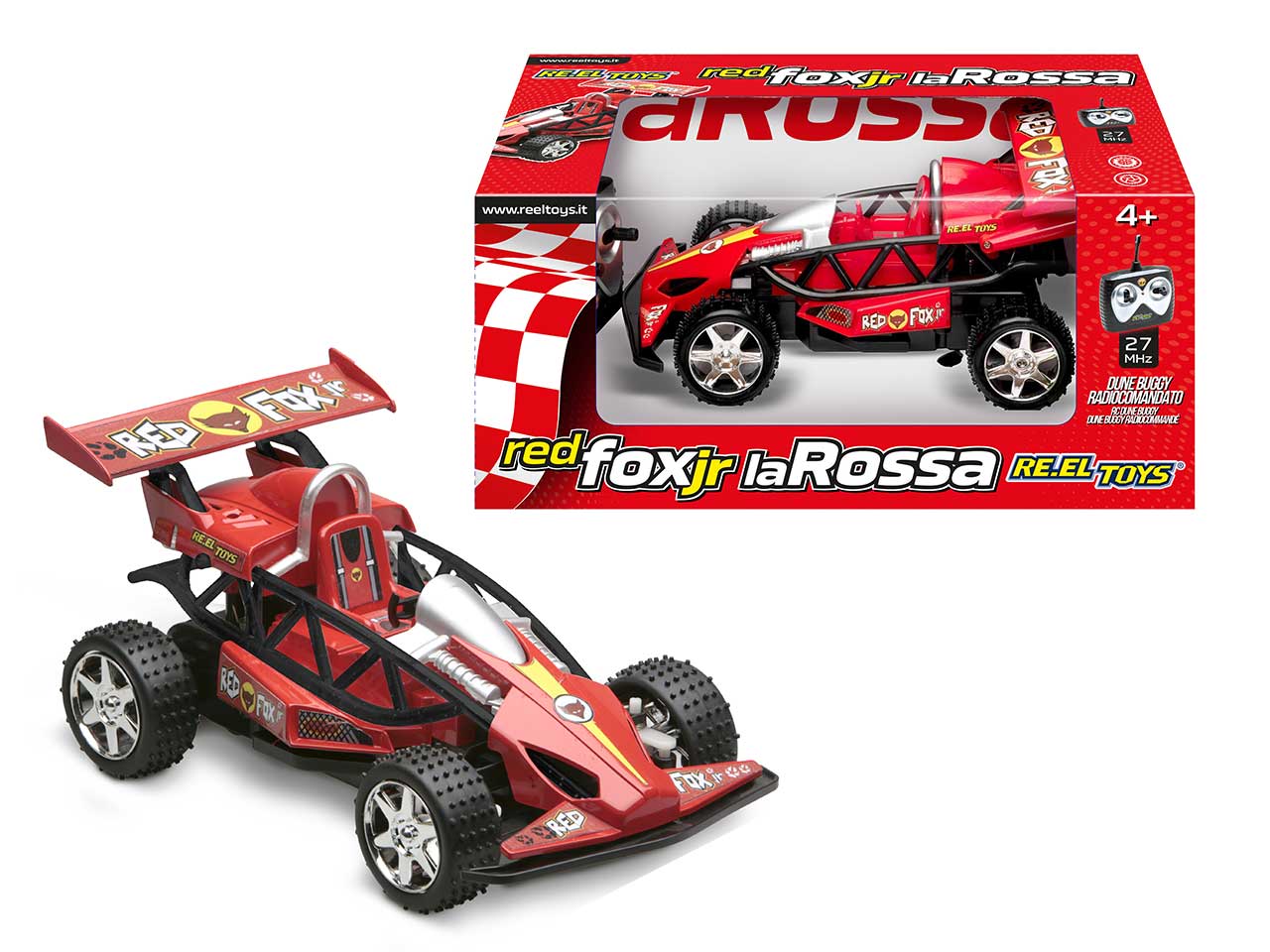 Auto La Rossa Radiocomandata Rosso e Nero Plastica Scala 1:16 Età 4+ | Re.El.Toys