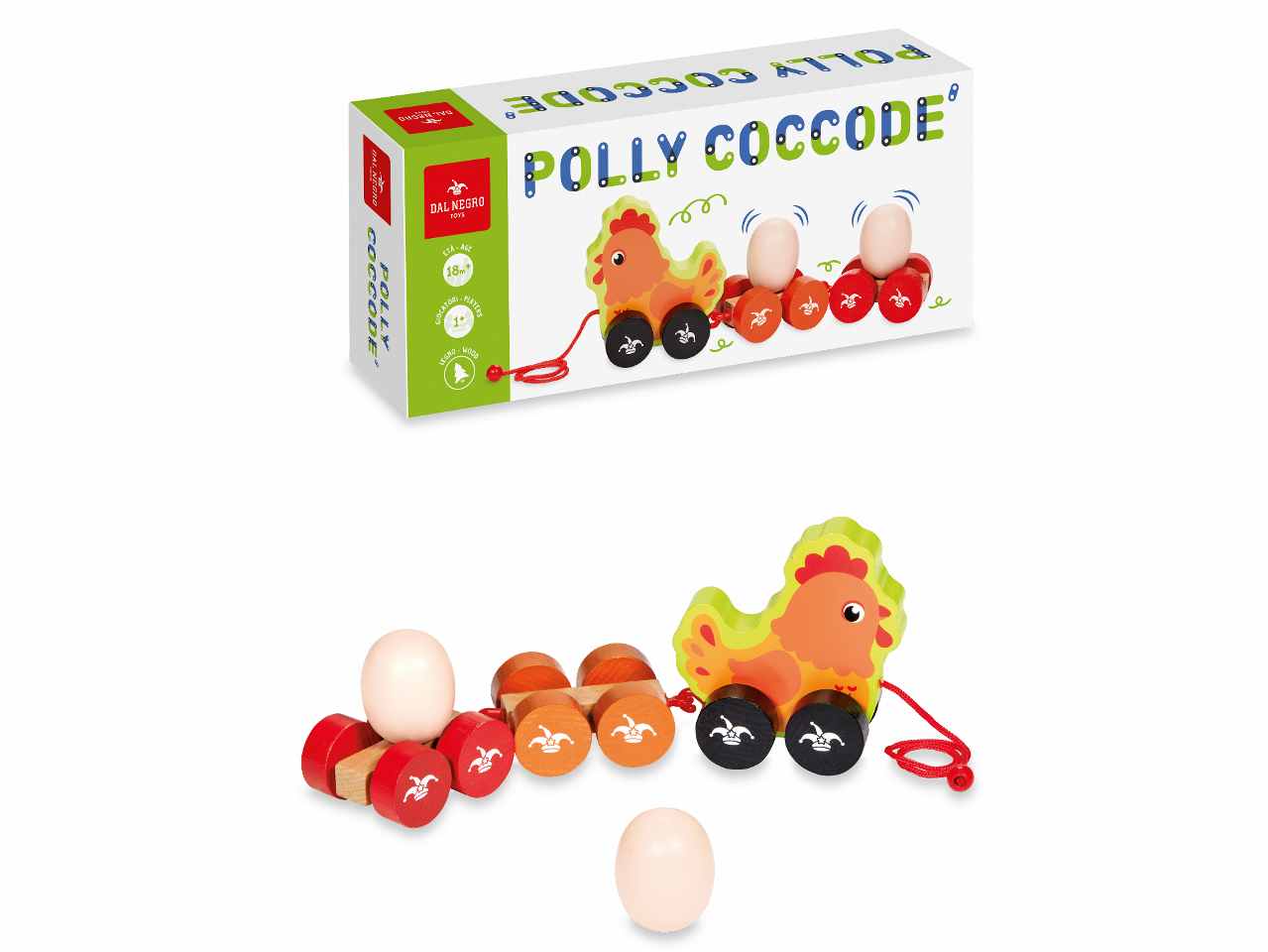 Gioco in legno polly coccode' 54027