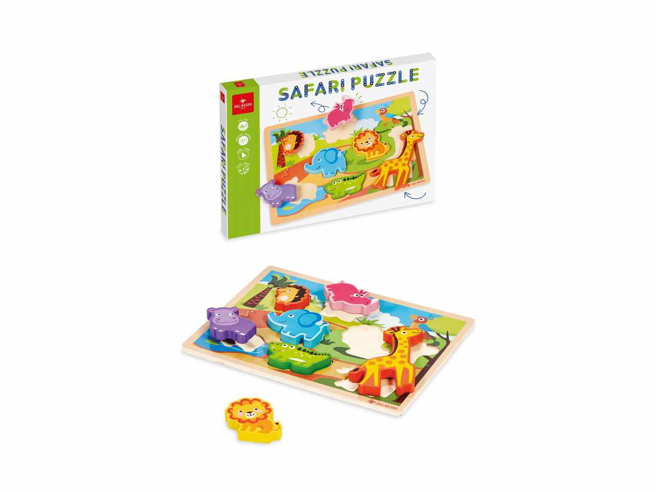 Safari puzzle in legno 54030
