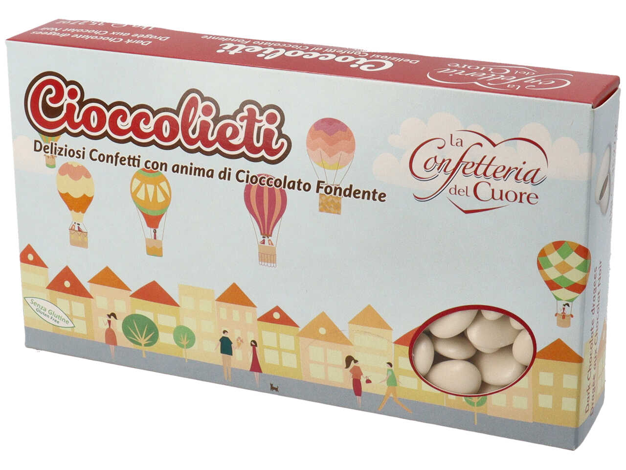 Confetti avorio al cioccolato fondente
