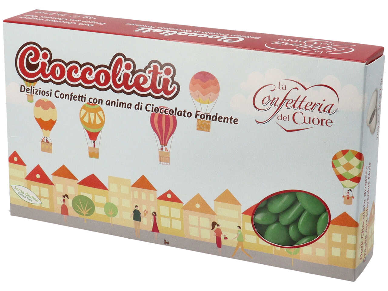 Confetti cioccolato verde fond.11550
