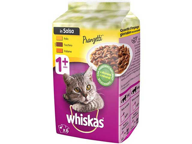 Whiskas pranzetti carni b.6x50gr 11908
