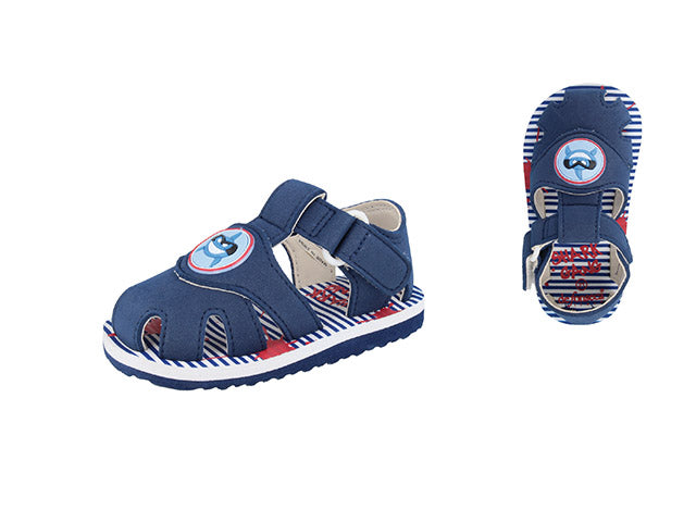 Ciabatte a fascia bimbo lipari blu taglia 19-23