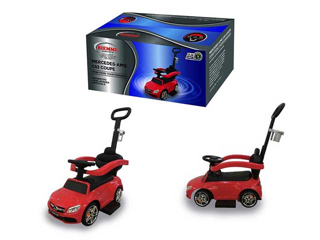 Auto mercedes cavalcabile rossa