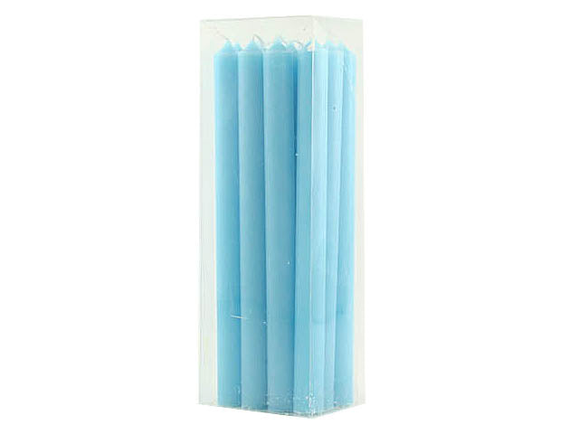 Candela conica h25 12 pezzi lavanda 1101152