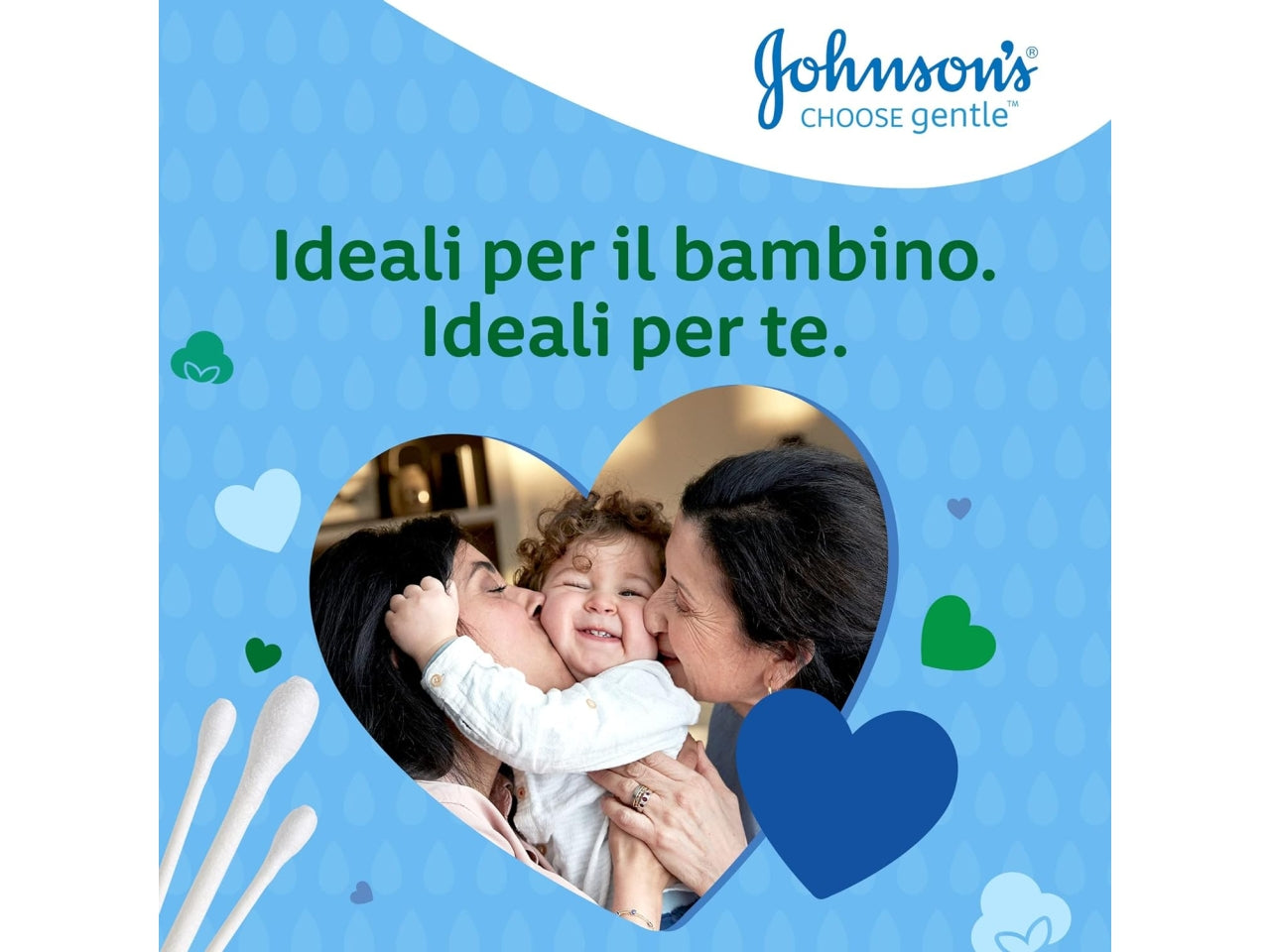 Johnson's cotton fioc scatola in carta 100 pezzi$