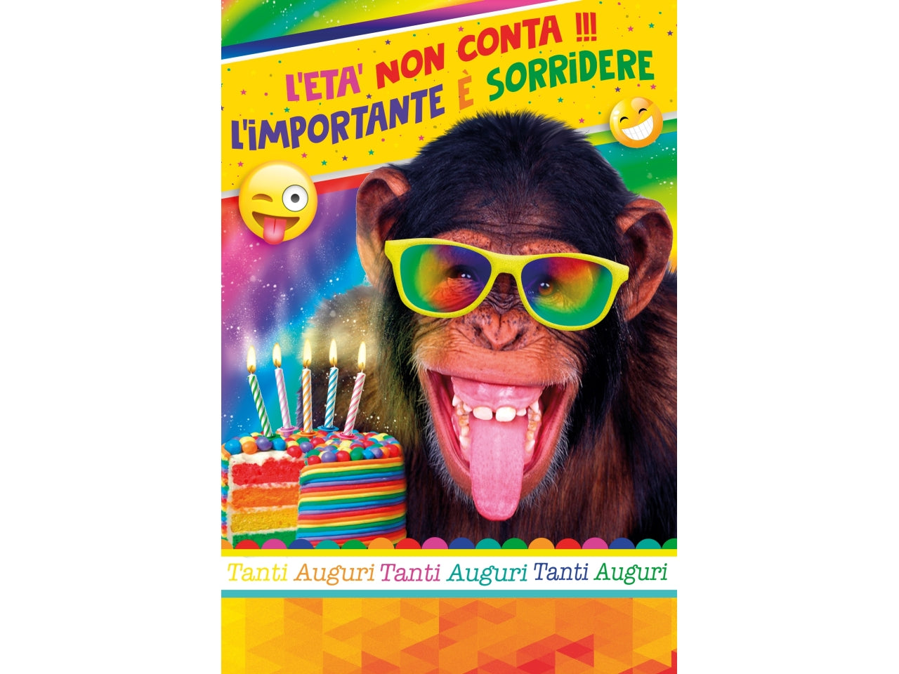 Biglietto auguri humor scimmia