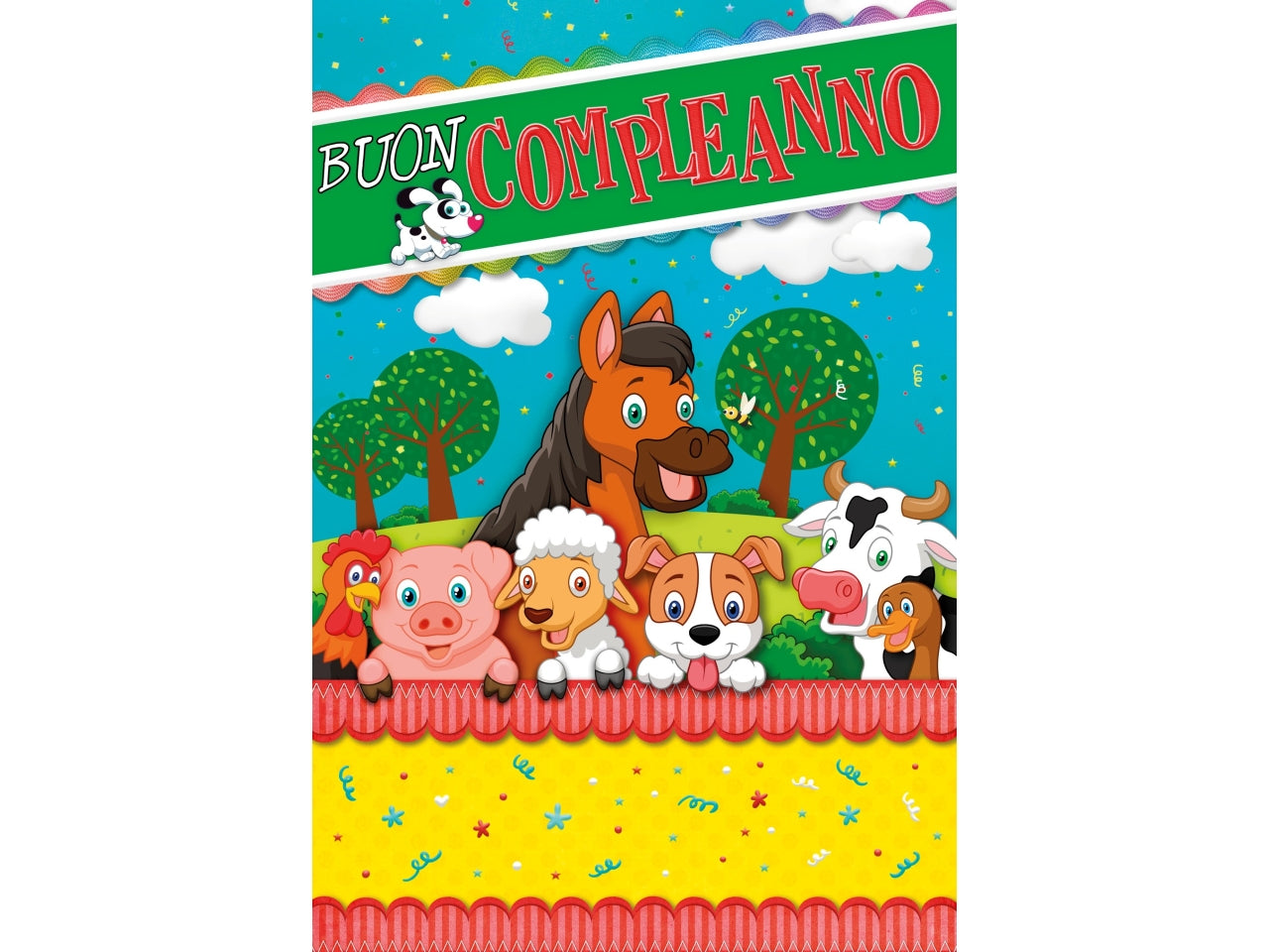 Biglietto auguri compleanno bimbi