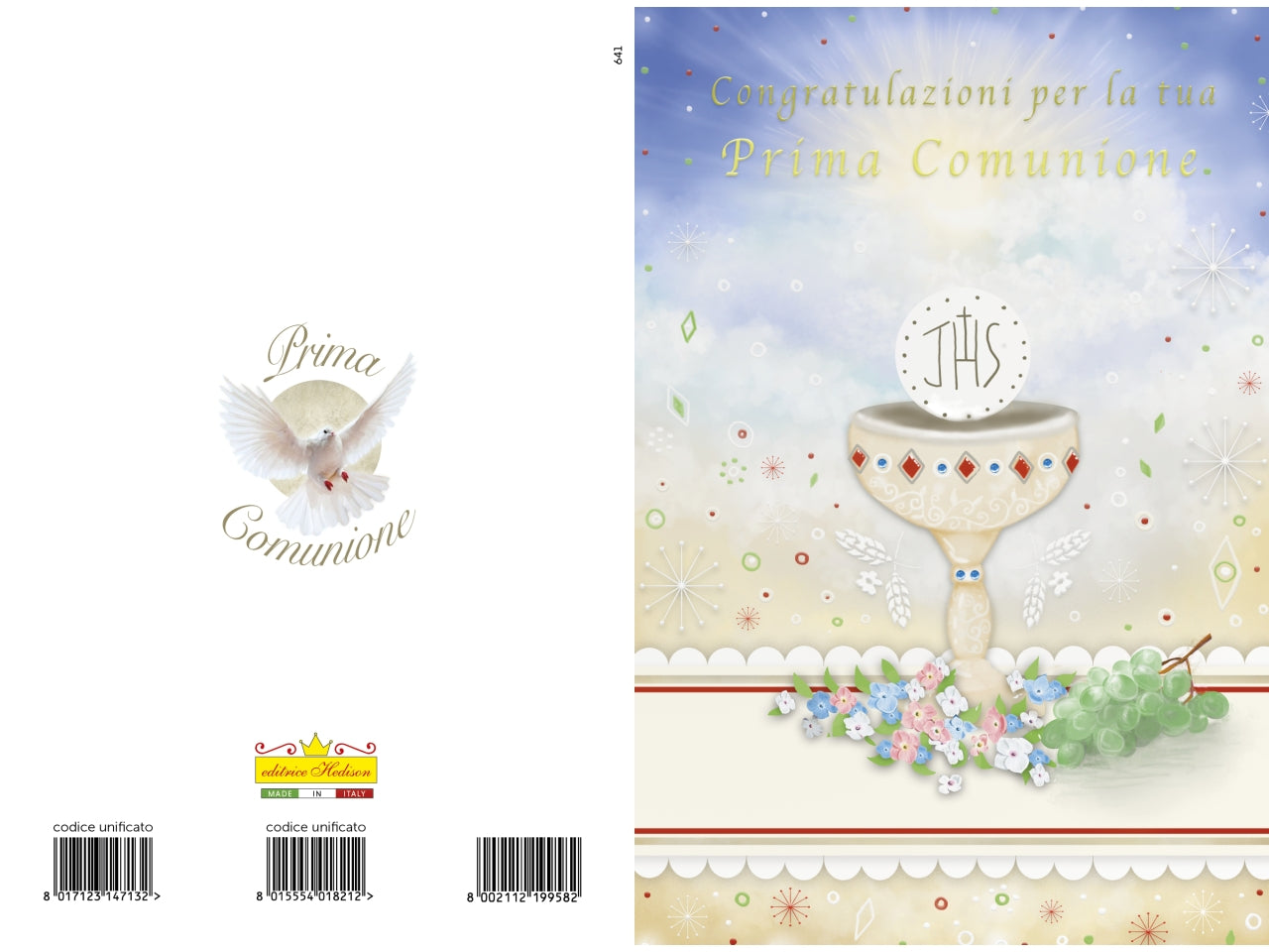 Biglietto auguri comunione