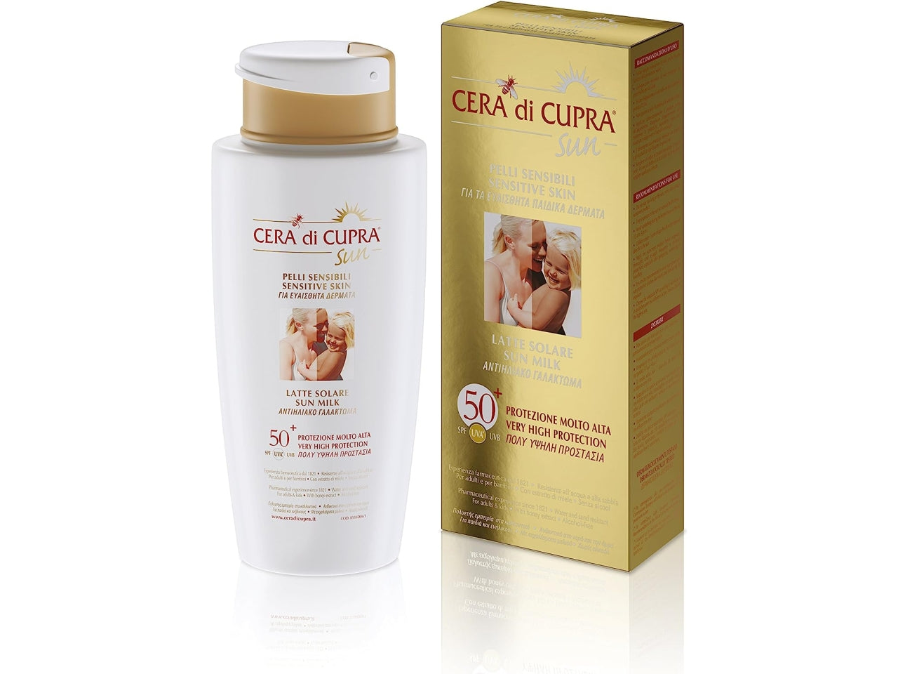 Cera di cupra latte solare fp50+ formato da 200ml