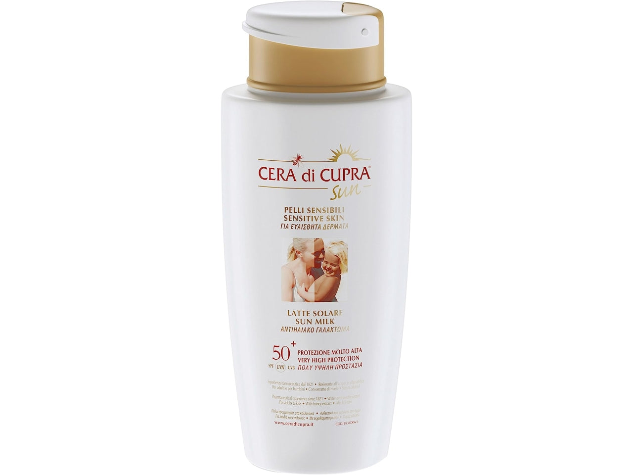 Cera di cupra latte solare fp50+ formato da 200ml