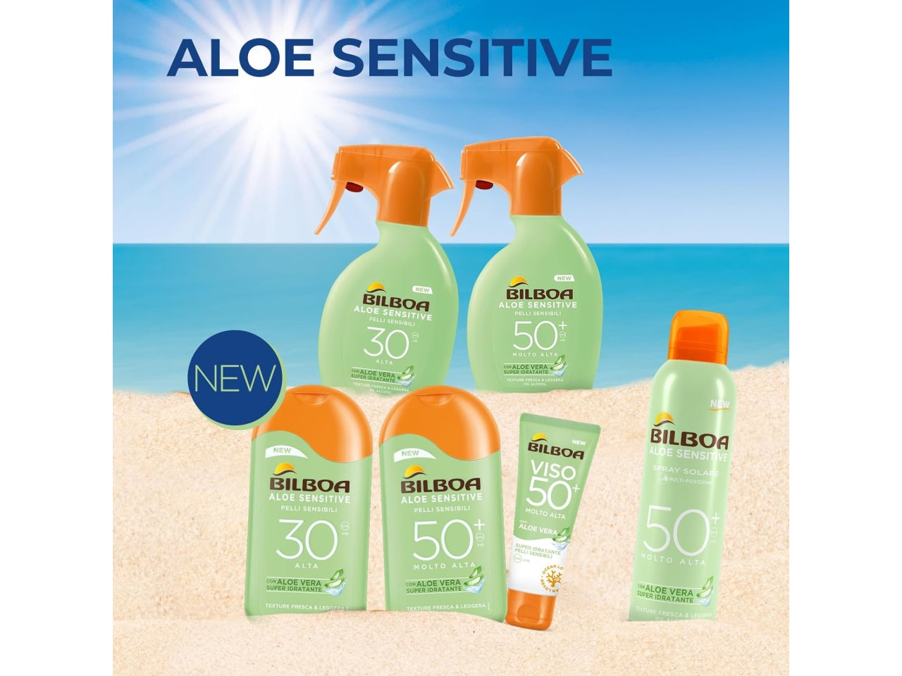 Bilboa aloe sensitive spf50+ 150ml