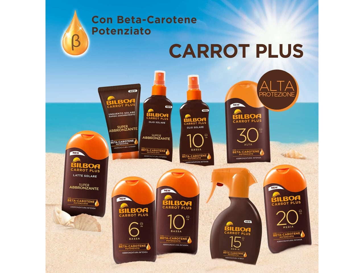 Bilboa carrot plus latte spf 10 200ml