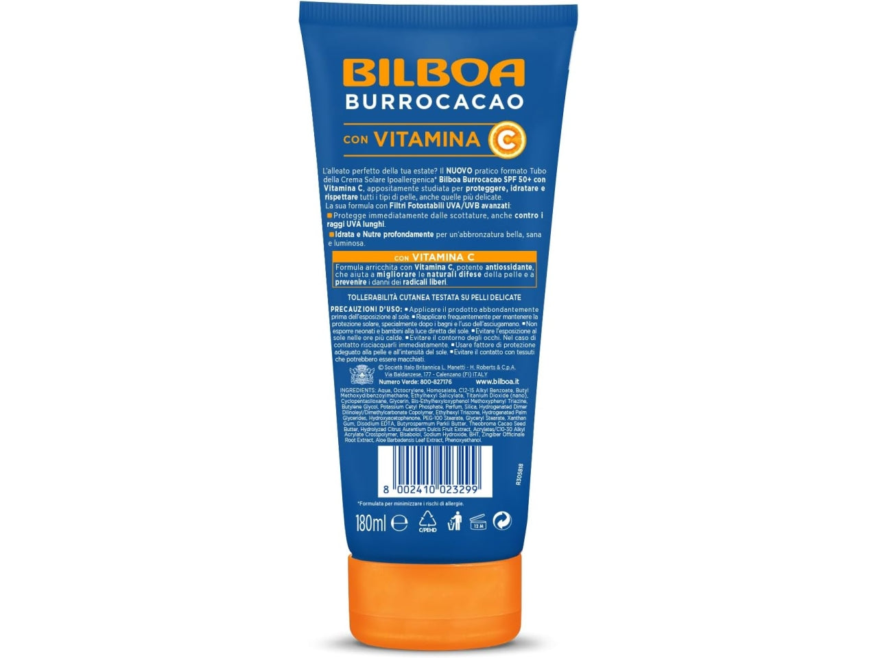 Bilboa burrocacao spf50+ 180ml