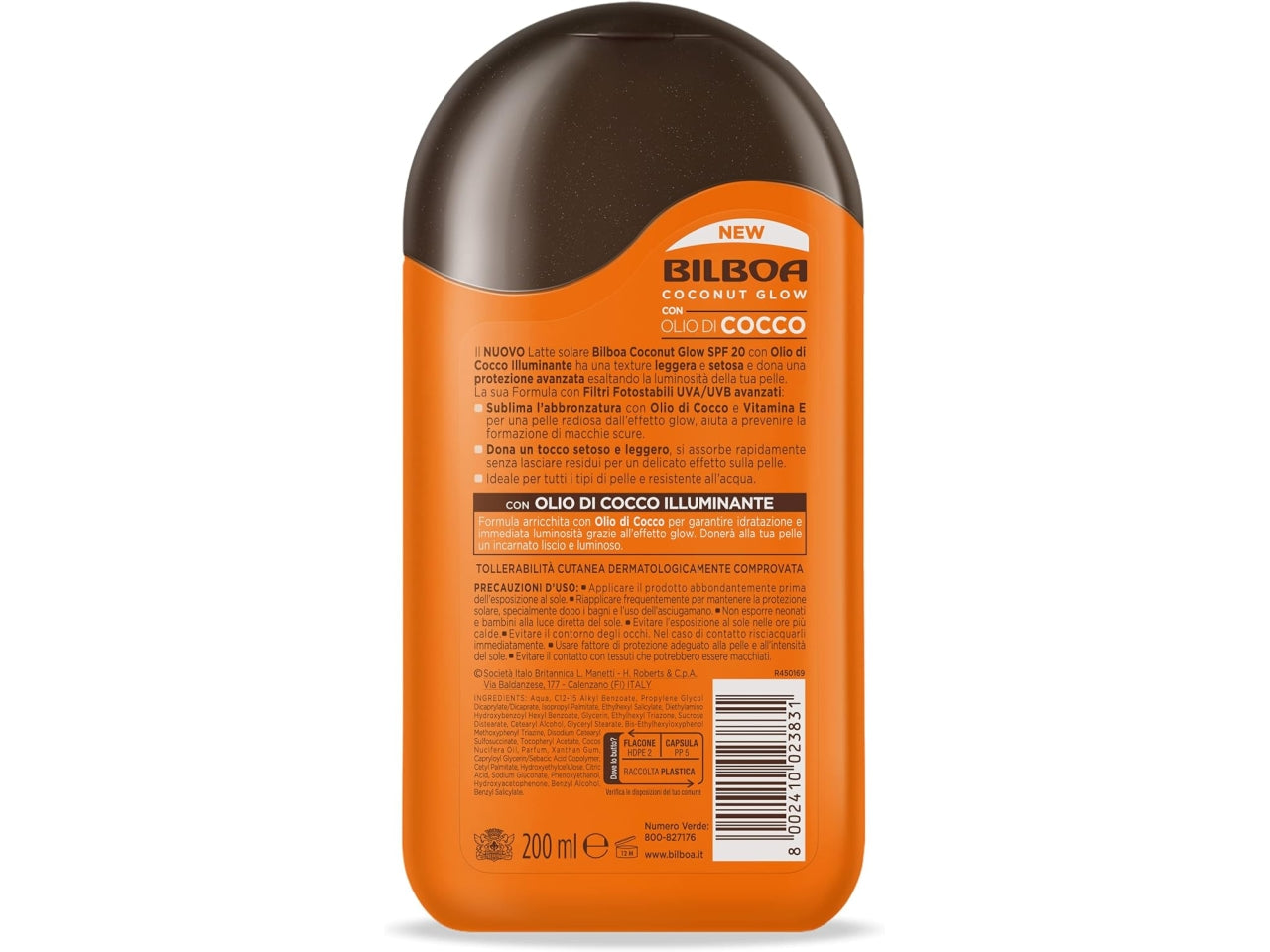 Bilboa coconut glow spf 20 200ml