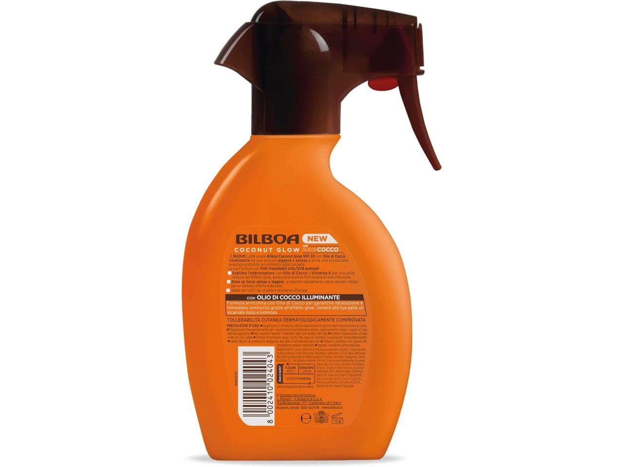 Bilboa coconut glow trigger spf 30 250ml
