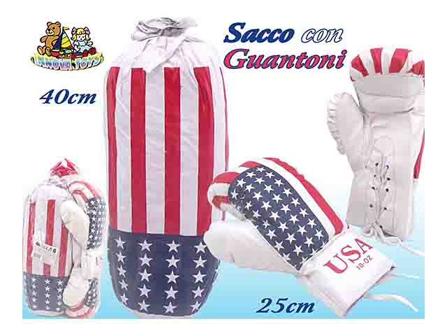 Sacco boxe c/2 guantoni 047290