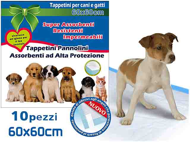 Tappetini per animali 60x60 10 pezzi