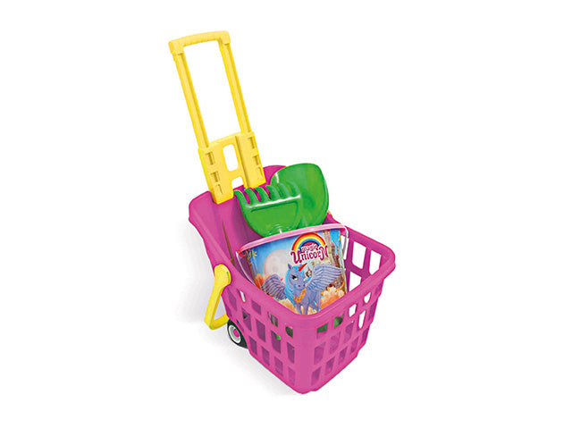 Set giochi da spiaggia trolley unicorno diametro 18cm