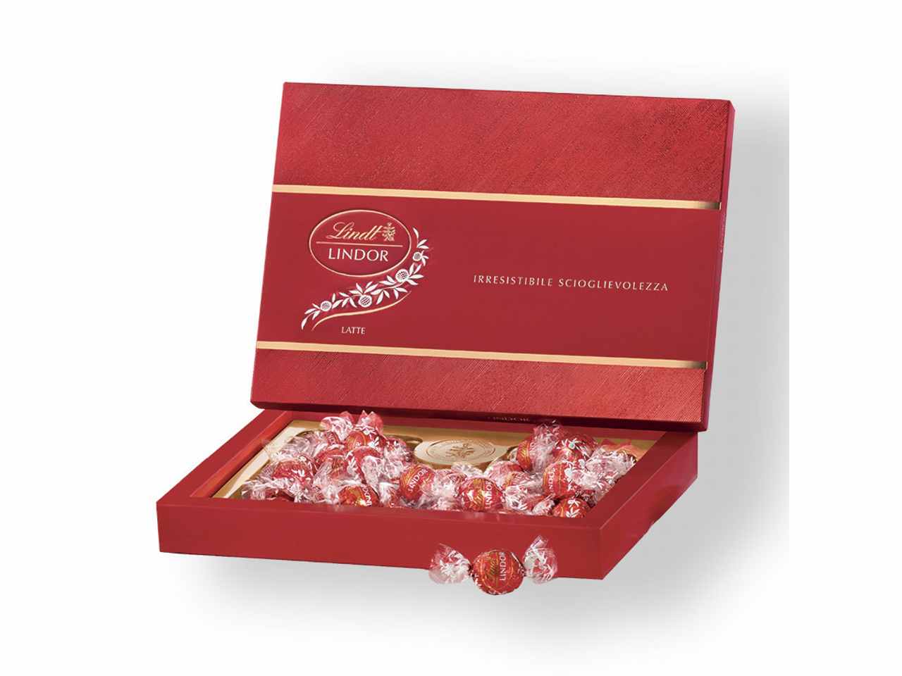 Lindt cioccolatini in scatola lindor al latte da 225gr