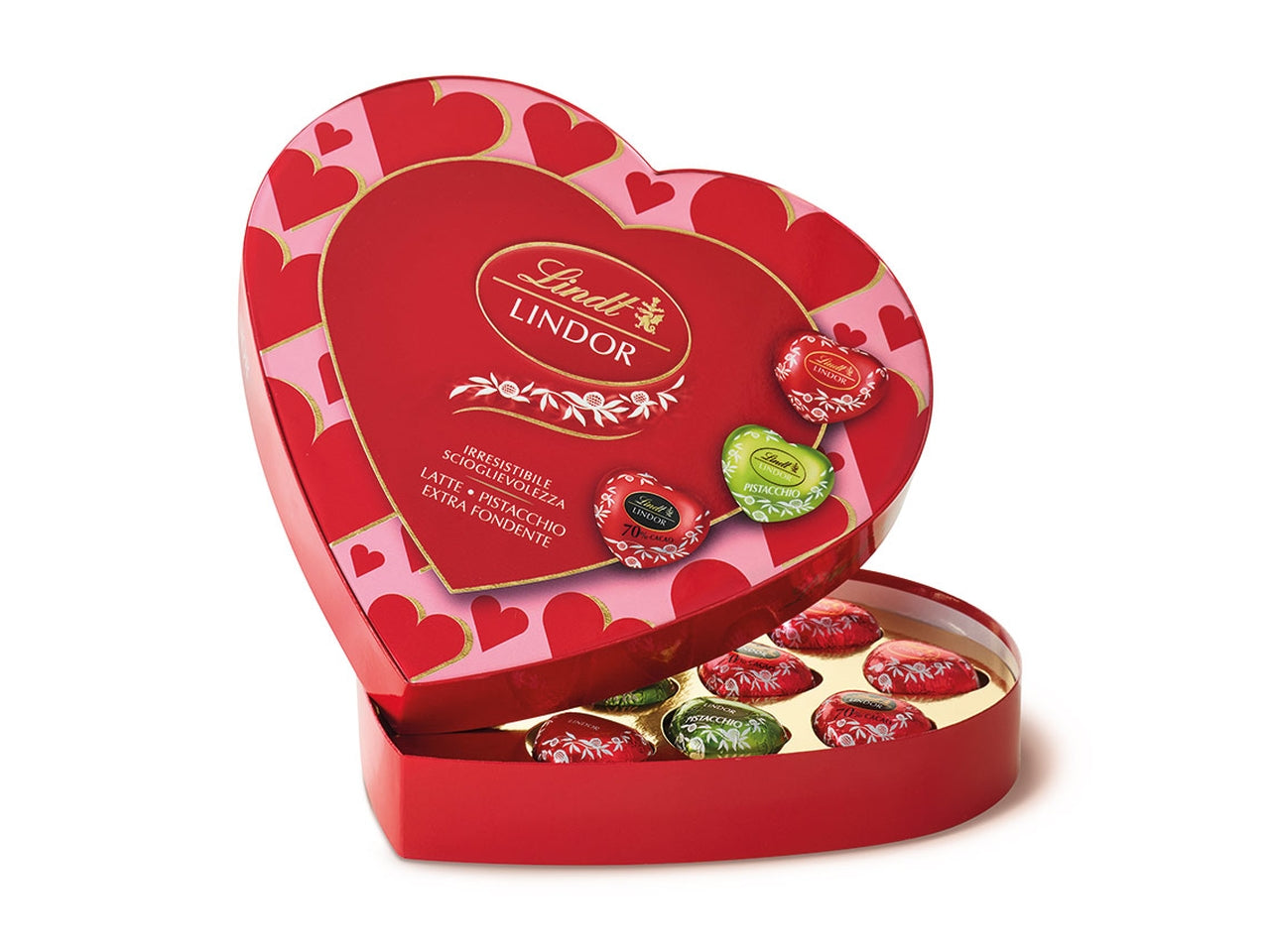 Cuore scatola lindor assortita 178g