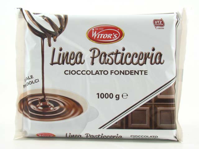 Witor's linea pasticceria cioccolato fondente 100gr