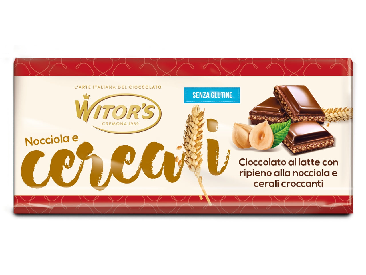 Tavoletta ripiena nocciola e cereali 100gr