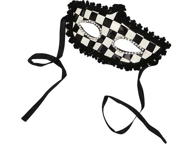 Maschera pierrot a scacchi 00856