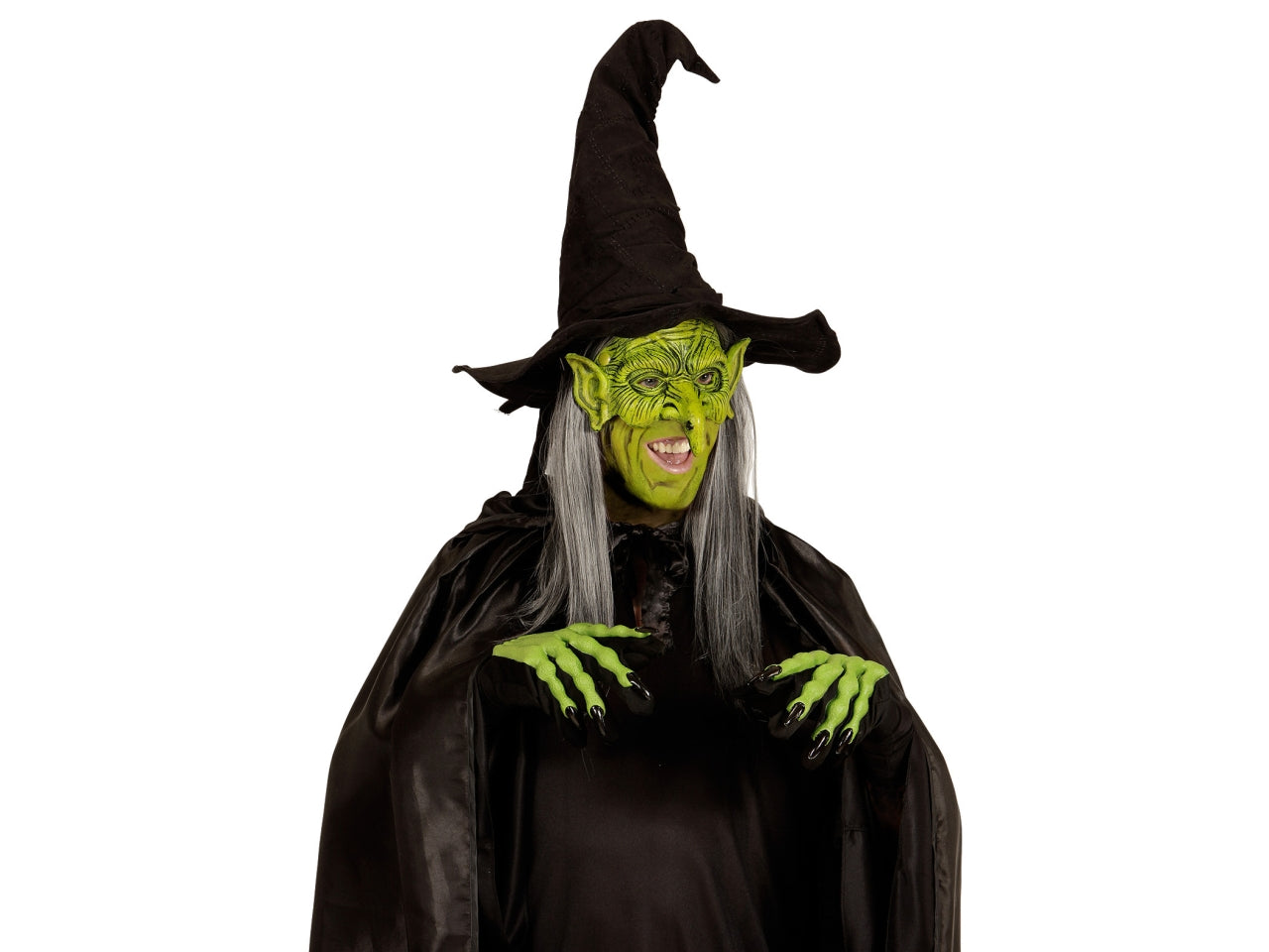 Maschera da strega senza mento in schiuma di lattice