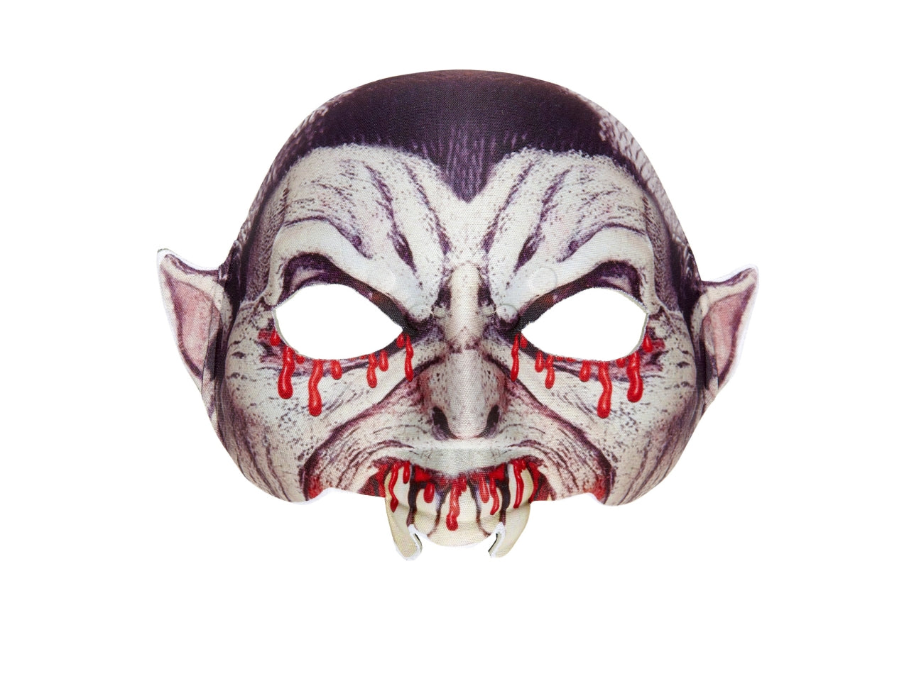 Maschera in tessuto senza mento da vampiro