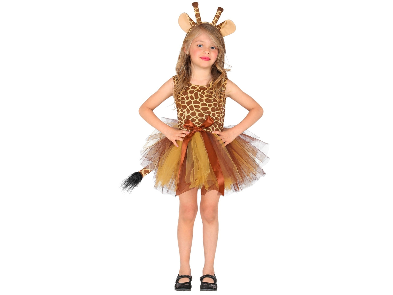 Costume da giraffa - il costume comprende vestito tutu e copricapo - taglia 3-4 anni