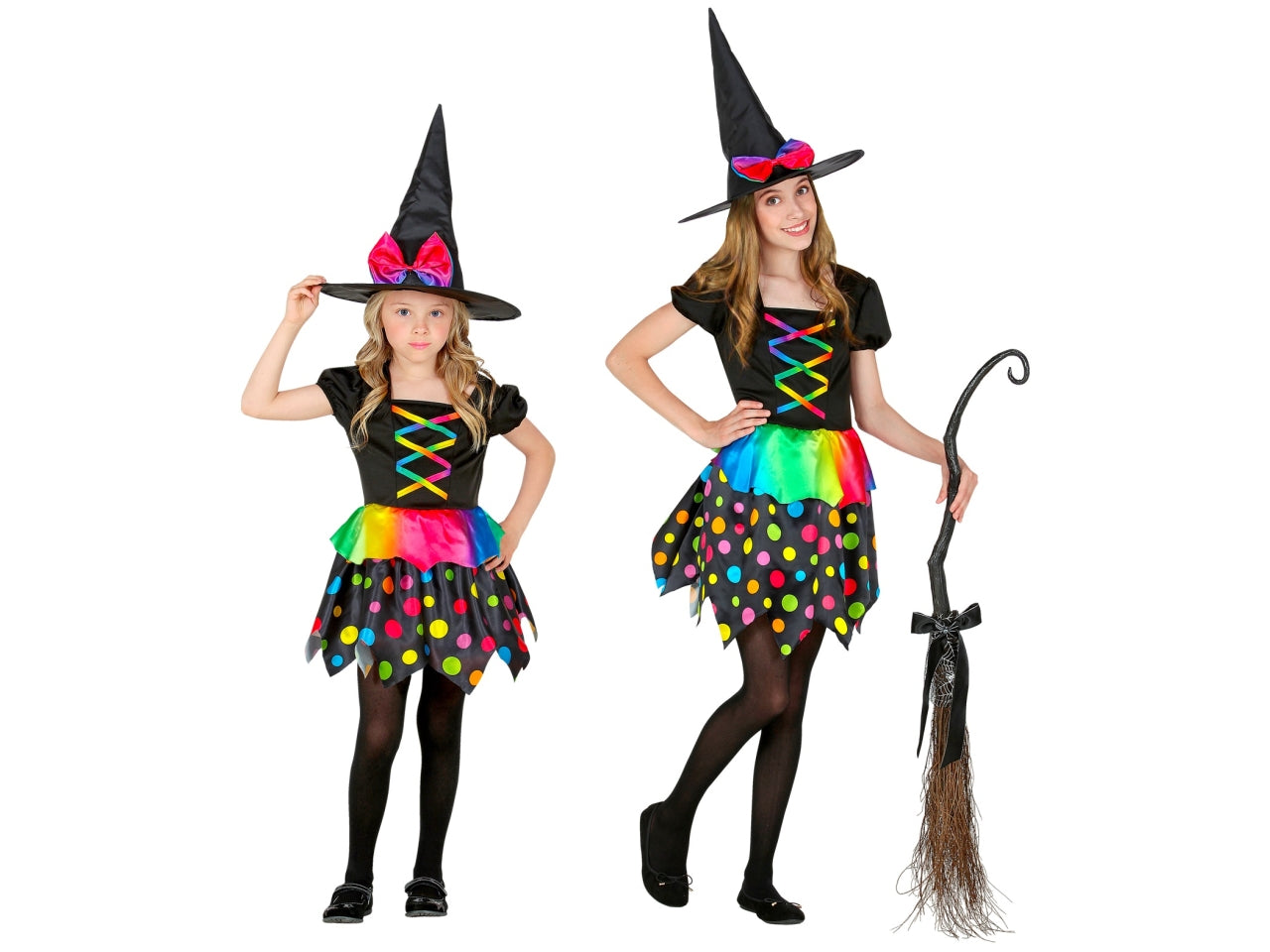 Costume da strega - il costume comprende vestito e cappello - taglia 2-3 anni