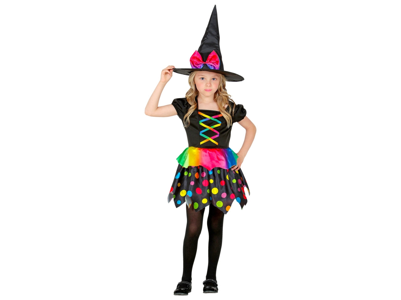 Costume da strega - il costume comprende vestito e cappello - taglia 2-3 anni