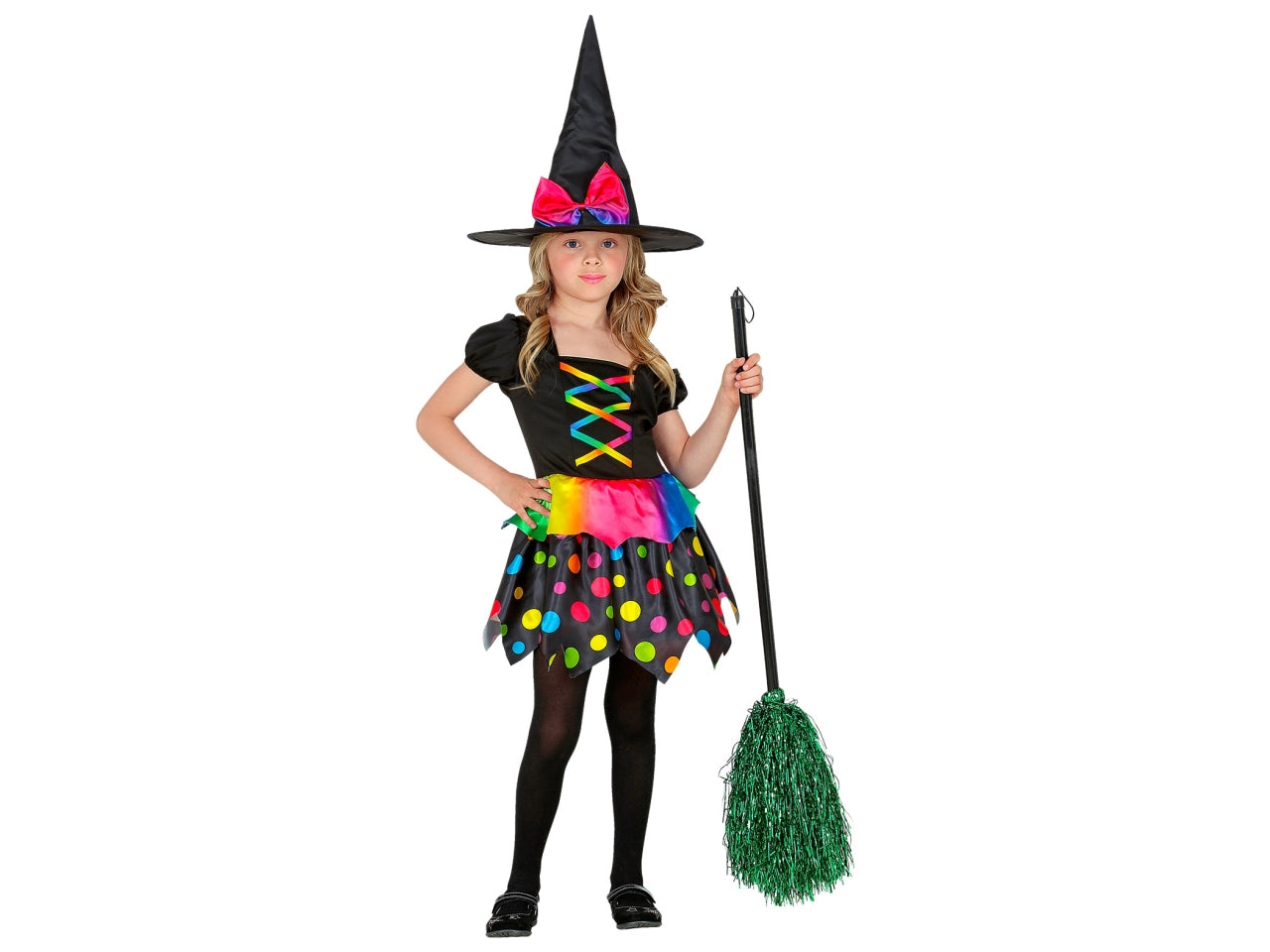 Costume da strega - il costume comprende vestito e cappello - taglia 2-3 anni
