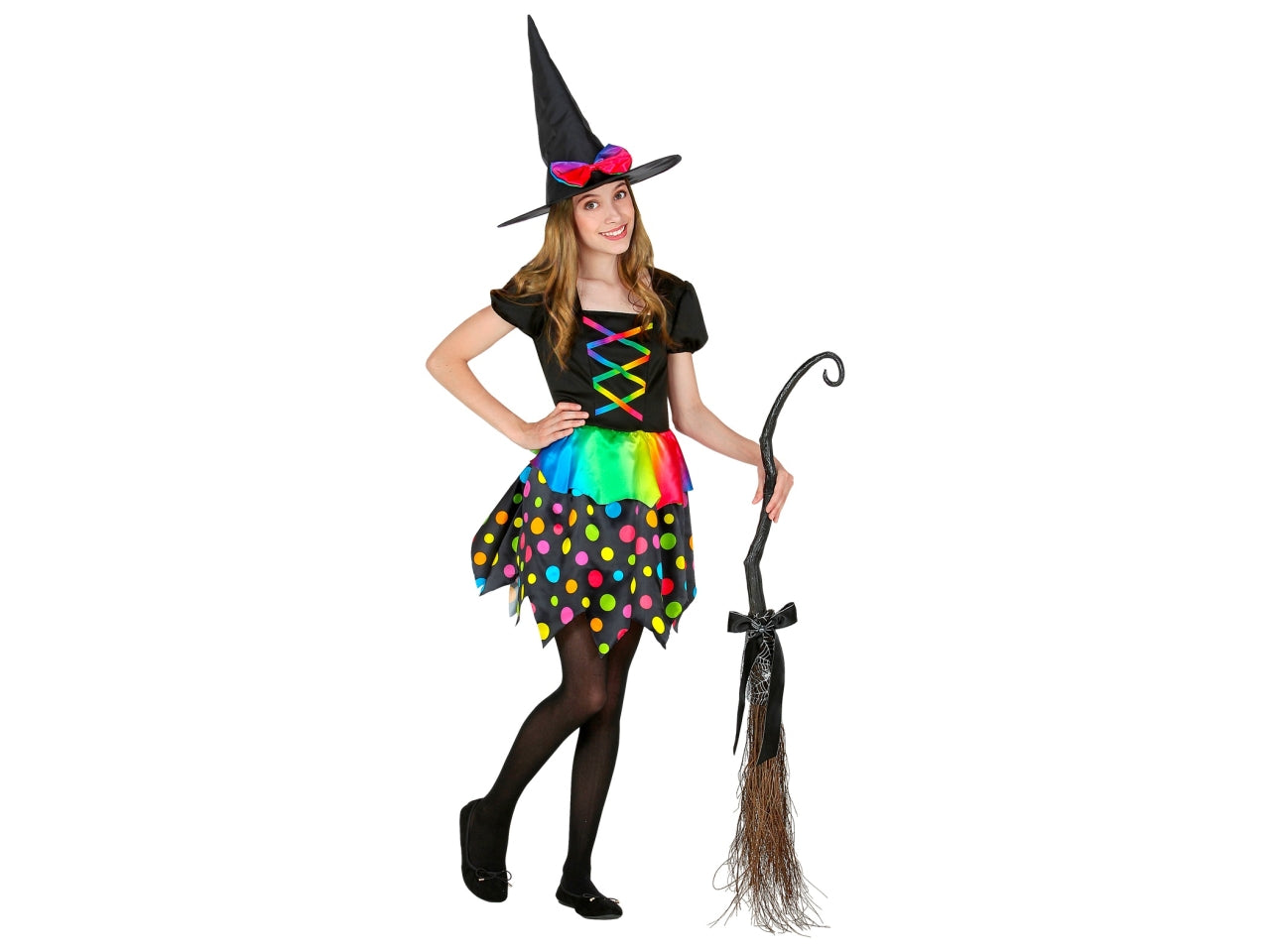 Costume da strega - il costume comprende vestito e cappello - taglia 2-3 anni