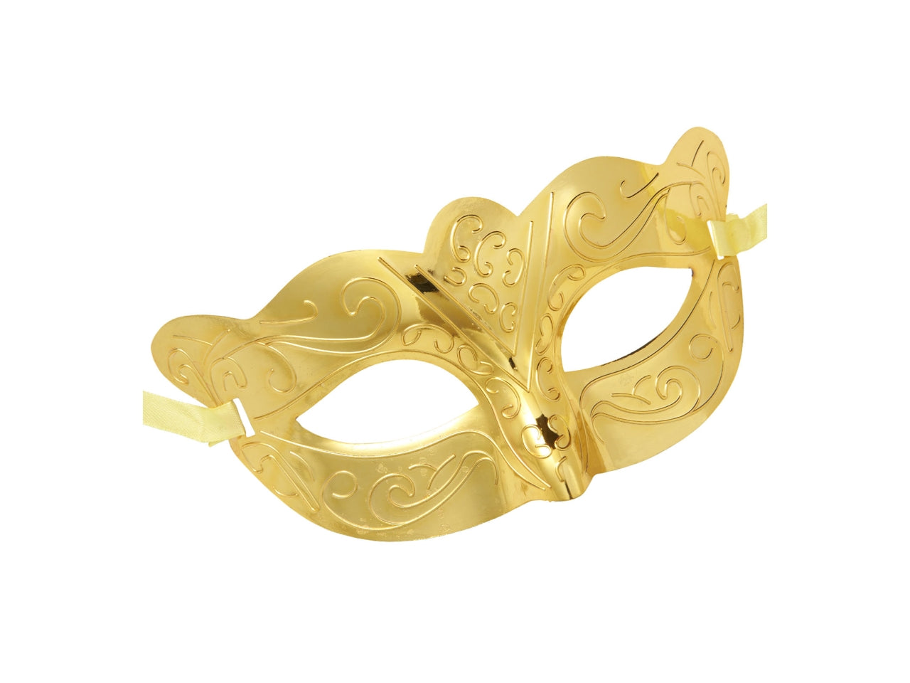 Maschera domini colore oro metallizzato