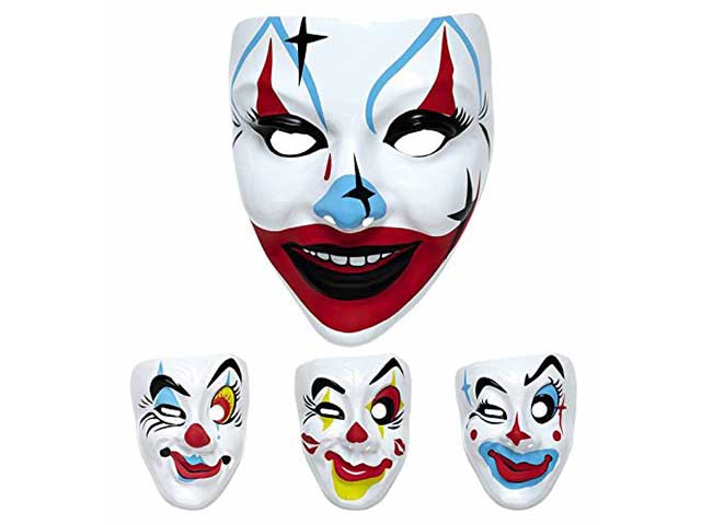 Maschera clown in plastica 2688c