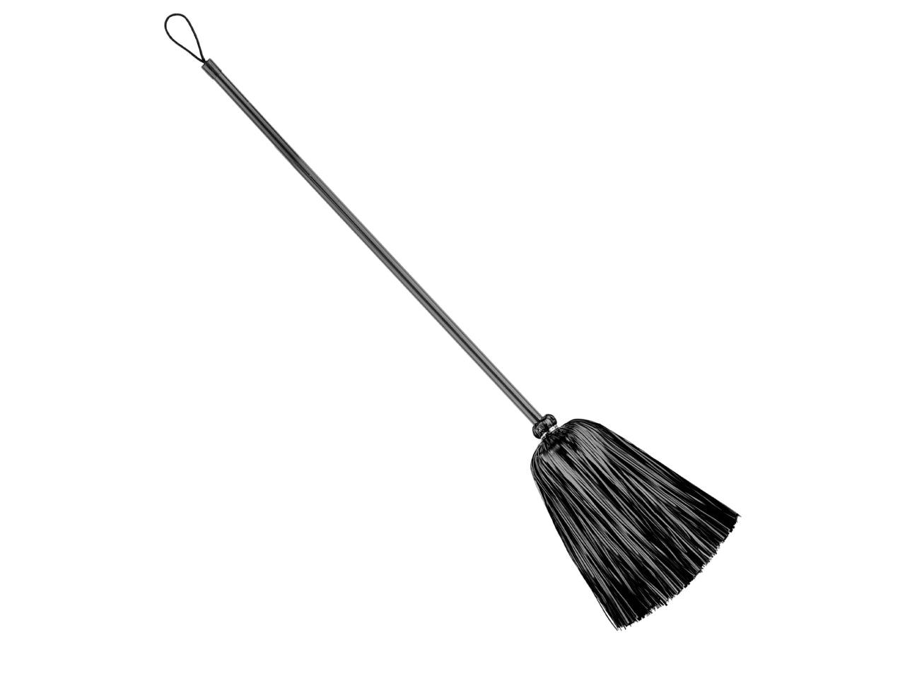 Scopa da strega in fili di lame' neri - misura 92cm
